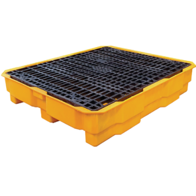 Estiba plástica antiderrame 3 tambores