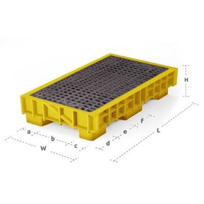 Estiba plástica antiderrame 90 Lts