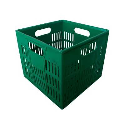 Canastilla guayabera verde 33 x 33 x 28 cm