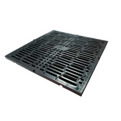 Piso plástico tipo pesado hexagonal 60 x 60 x 2,5 cm